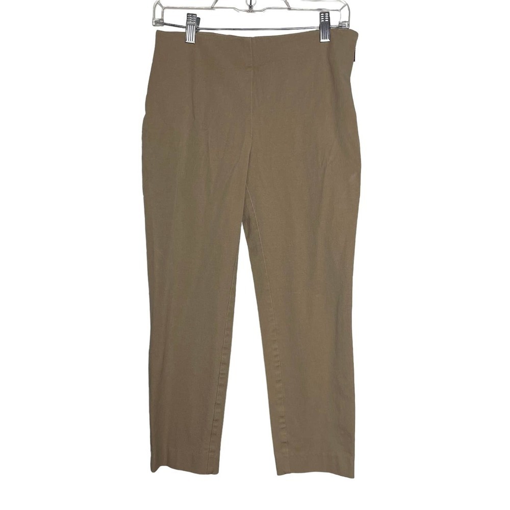 Lauren Ralph Lauren Side Zip Skinny Stretchy Khaki Pants Size 4